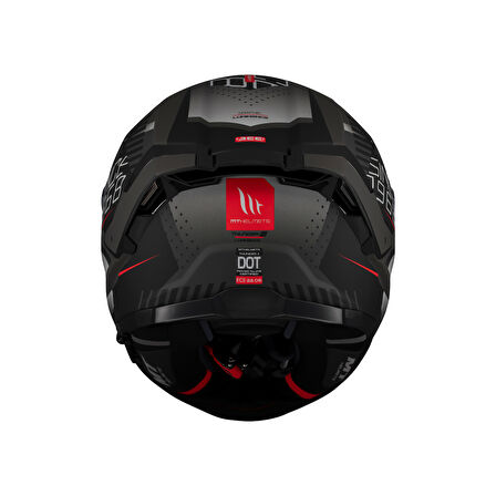 KASK MT THUNDER 4 SV LUMİNENCE D1 MAT GRİ/SİYAH