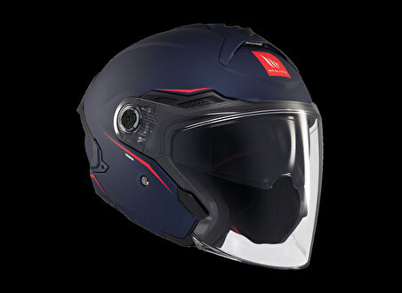 KASK MT COSMO SV ÇENESİZ GÖZLÜKLÜ MAT MAVİ