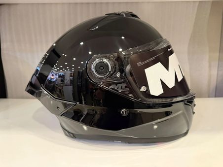 KASK MT THUNDER 4R SV PURE PARLAK SİYAH