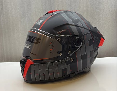 AXXIS KASK HAWK EVO SV TYPE STUDIO B5 MAT KIRMIZI/SİYAH