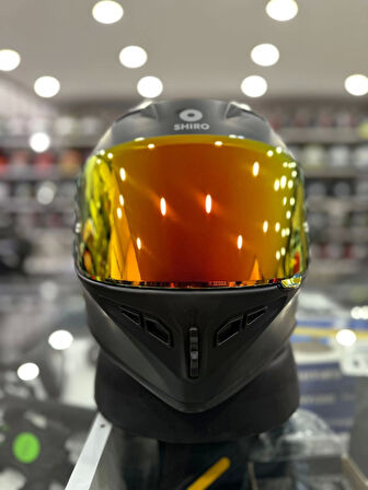 KASK SHİRO SH-870 FİGHTER MAT BLACK