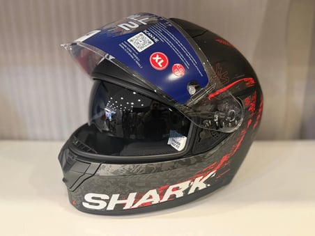 Kask Shark Rıdıll 2 SPEED-VIB Matte Black Anthracite Red