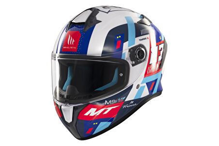 KASK MT HELMETS TARGO S D7 MAVİ SERGİO GARCIA
