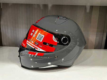 KASK MT REVENGE 2 S A12 PARLAK NARDO GRİ