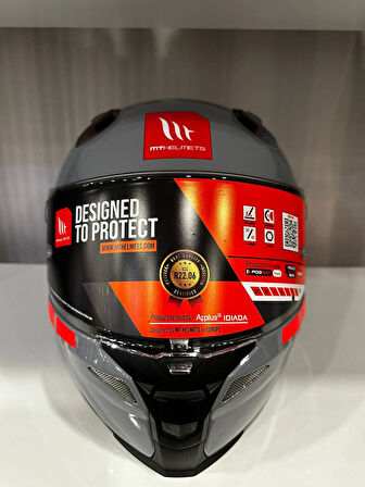 KASK MT REVENGE 2 S A12 PARLAK NARDO GRİ