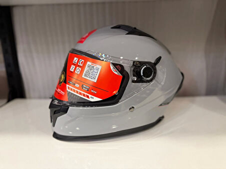 KASK MT BRAKER SV SOLİD A12 PARLAK NARDO GRİ
