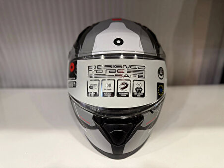 KASK SHIRO KATANA SV ORBE MAT GRİ/SİYAH