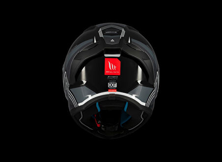 KASK MT STINGER TRON B12 PARLAK GRİ/SİYAH