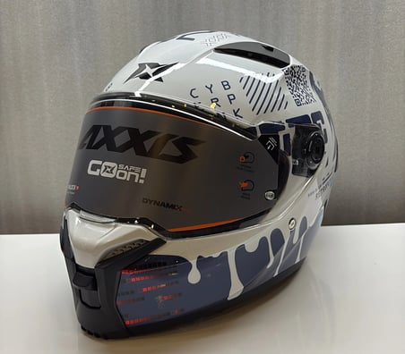 axxis kask ff132 fenix cyberpunk a7 parlak