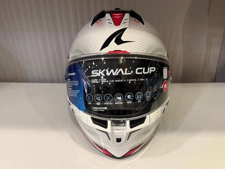 Kask Shark Skwal Cup Speed-Tech BEYAZ/KIRMIZI