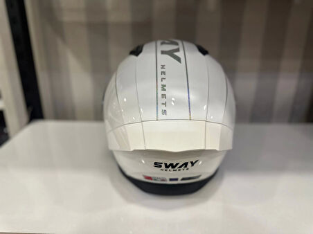 KASK SWAY SW 850 WHITE/SİLVER FULL FACE
