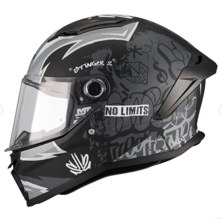 KASK MT (KIDS)ÇOCUK STINGER TAGGER B2 MAT GRİ/SİYAH