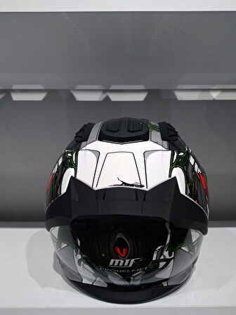 KASK MTS PRO 801 WAR GÜNEŞ GÖZLÜKLÜ MAT GRİ/KIRMIZI