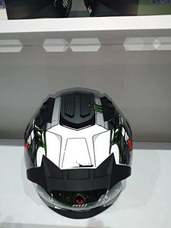 KASK MTS PRO 801 WAR GÜNEŞ GÖZLÜKLÜ MAT GRİ/KIRMIZI