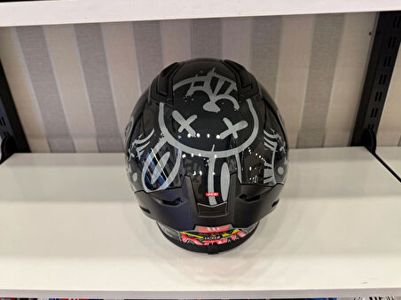 KASK MT STINGER RAM F1 PARLAK SİYAH/GRİ