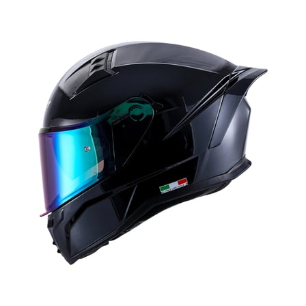 KASK SWAY SW 869 PARLAK BLACK (siyah camlı)