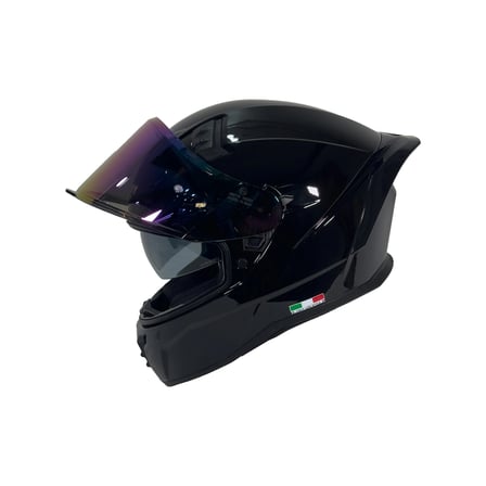 KASK SWAY SW 869 PARLAK BLACK (siyah camlı)