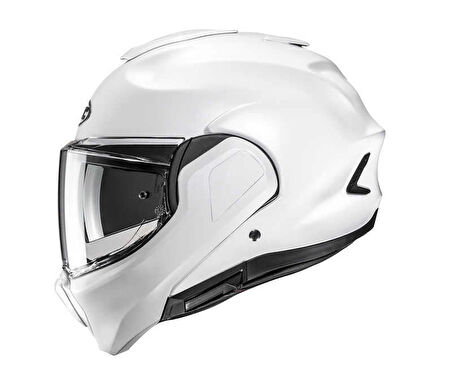 KASK HJC F100 İNCİ BEYAZI 180 DERECE ÇENE AÇILIR