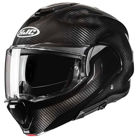 KASK HJC F100 CARBON SİYAH180 DERECE ÇENE AÇILIR