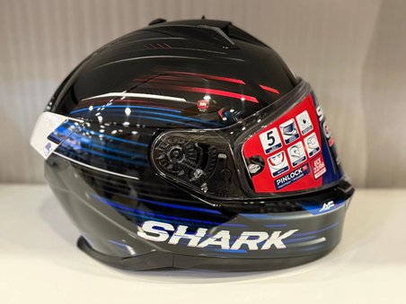 Kask Shark Skwal İ3 Lıght-Blur Siyah/Kırmızı/Mavi