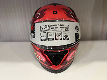 KASK SHIRO KATANA SV PSYCO TURUNCU/BORDO