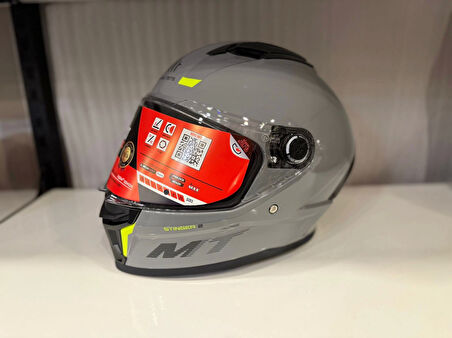 KASK MT STINGER A12 PARLAK NARDO GRİ