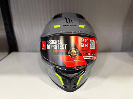 KASK MT STINGER A12 PARLAK NARDO GRİ