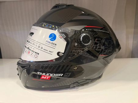 KASK MT THUNDER 4R SV LUMİNENCE D1 PARLAK GRİ