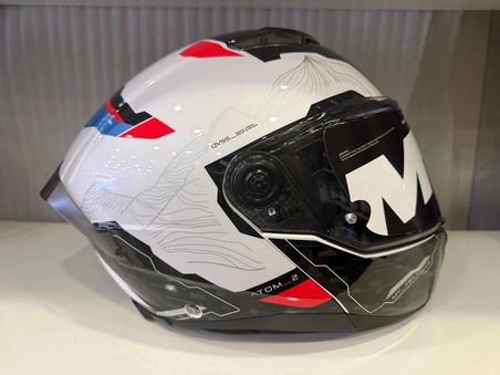 KASK MT ATOM 2 HİGHLANDS A7 MAVİ/BEYAZ/SİYAH