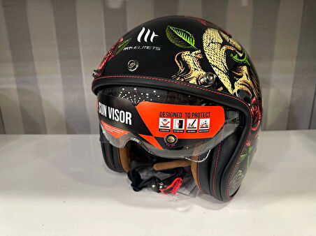 KASK MT LEMANS 2 SV BREAKOUT B9 PARLAK ŞEFFAF VİZÖRLÜ