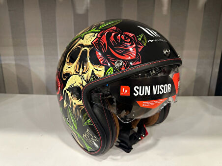 KASK MT LEMANS 2 SV BREAKOUT B9 PARLAK ŞEFFAF VİZÖRLÜ
