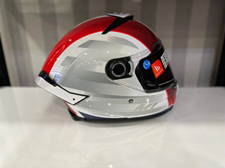 KASK MT THUNDER 4 SV TEARS C7 PARLAK MAVİ/İNCİ BEYAZ