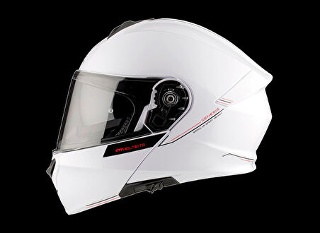 KASK MT GENESİS SV A2 ÇENE AÇILIR PARLAK BEYAZ