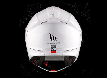 KASK MT GENESİS SV A2 ÇENE AÇILIR PARLAK BEYAZ