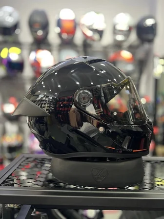 axxis kask fenix solid a1 parlak siyah