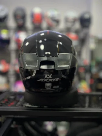axxis kask fenix solid a1 parlak siyah