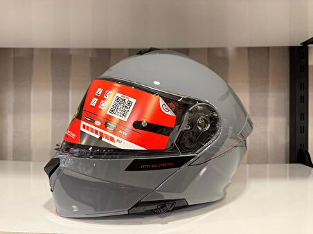 KASK MT GENESİS SV A12 ÇENE AÇILIR NARDO GRİ