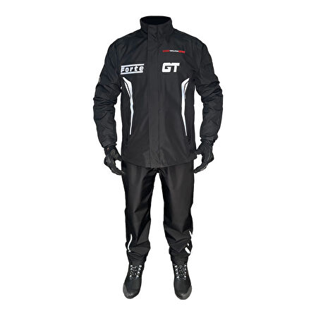 FORTE GT 2001140 Siyah Yağmurluk Takım