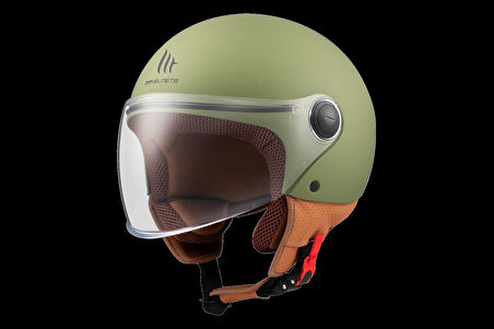 Kask Mt Helmets Street S A6 Mat Yeşil Çenesiz