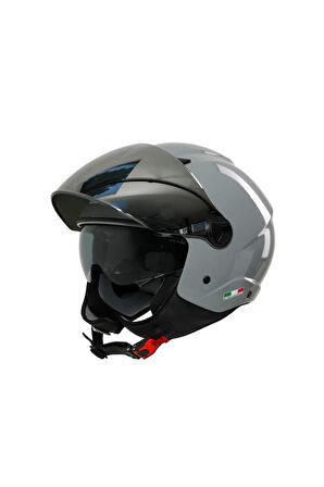 KASK SWAY SW 765 Gloss Nardo Grey ÇENESİZ