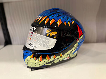 KASK SWAY SW 867 STORM Blue Full Face