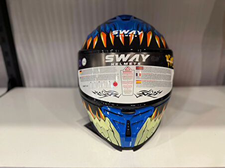 KASK SWAY SW 867 STORM Blue Full Face
