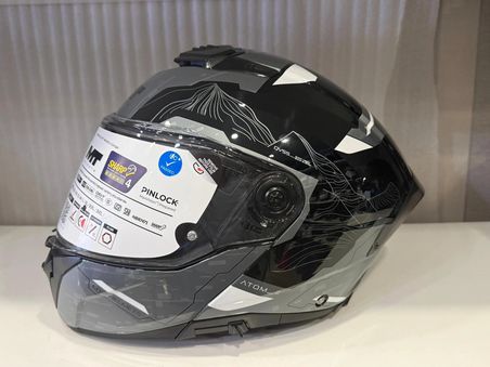 KASK MT ATOM 2 HİGHLANDS C2 PARLAK GRİ