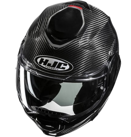 KASK HJC F100 STAN MC1 CARBON SİYAH 180 DERECE ÇENE AÇILIR