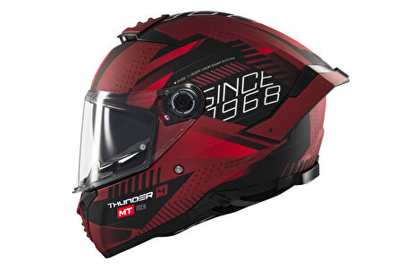 KASK MT THUNDER 4 SV LUMİNENCE D5 MAT KIRMIZI