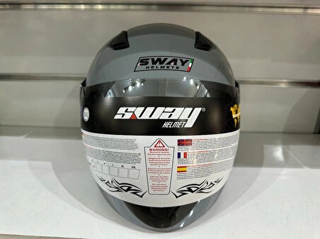 Kask Sw-733 Yarım Aynalı Camlı Nardo Gri
