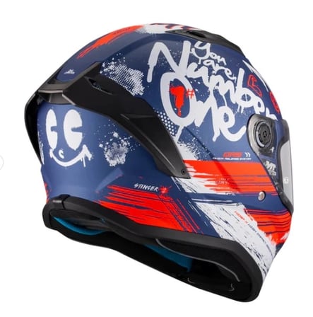KASK MT (KIDS) ÇOCUK STINGER ROCKET C17 MAT KIRMIZI/MAVİ