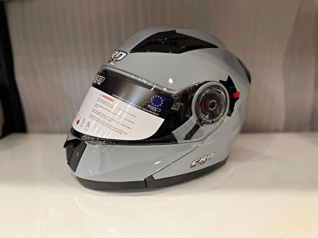 KASK CRN 925 ÇENE AÇILIR NARDO GRİ