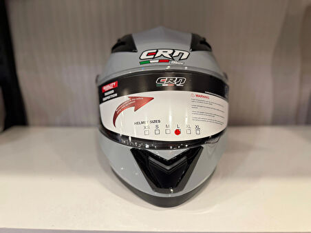 KASK CRN 925 ÇENE AÇILIR NARDO GRİ