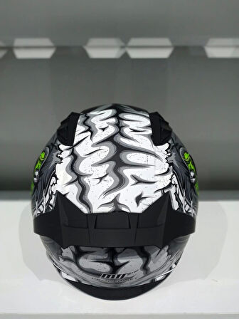 KASK MTS PRO 801 ZOMBİ GÜNEŞ GÖZLÜKLÜ GREY/WHITE/YELLOW